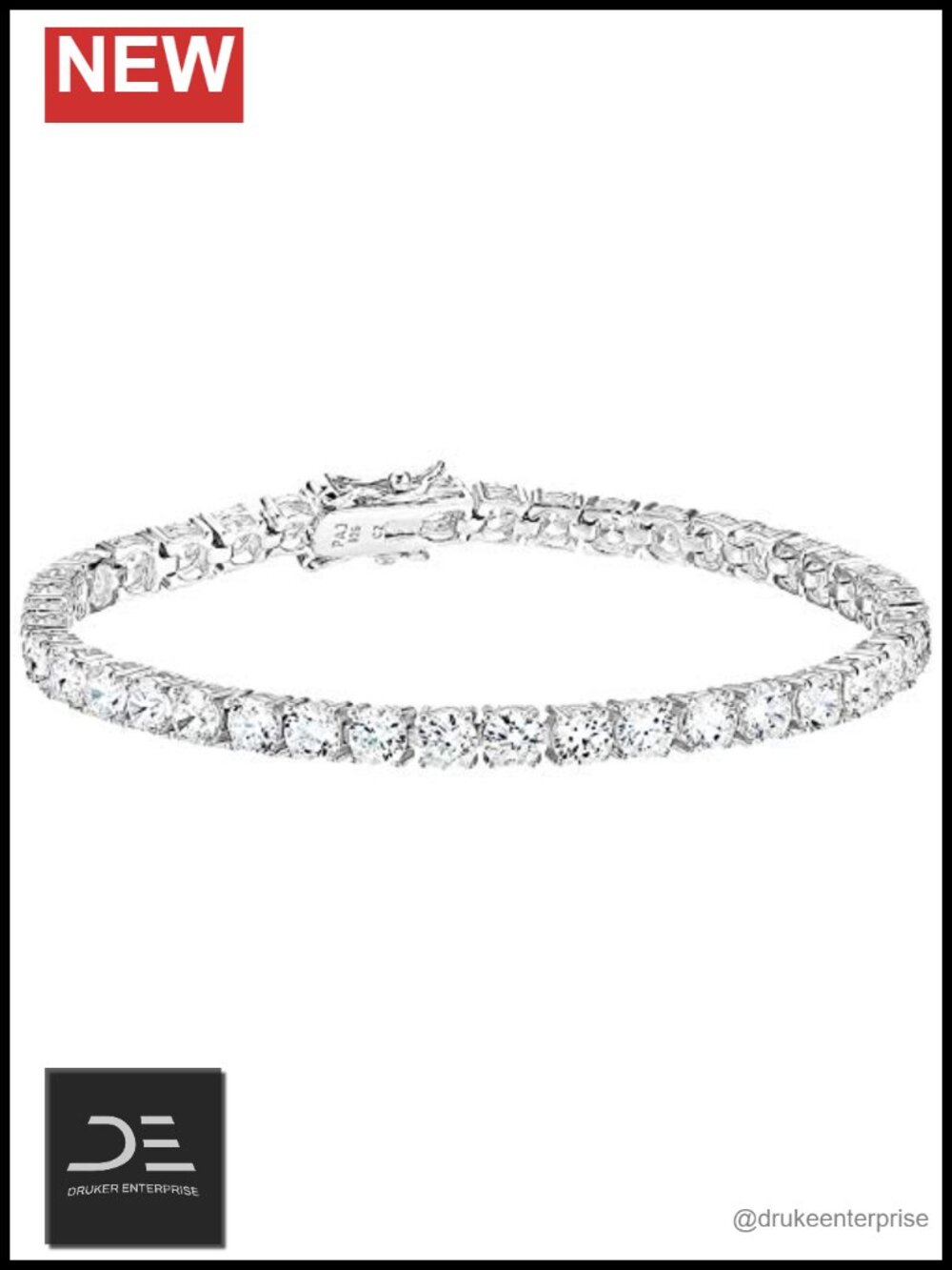 Sterling Silver CZ Tennis Bracelet 7"